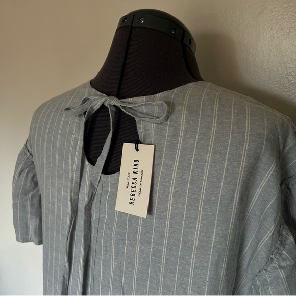 drop waist ruffle hem shift dress - local ethical sustainably made size medium - Picture 4 of 8